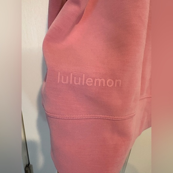 Lululemon Peloton Pink Cropped Crew Neck Oversized - Picture 4 of 6